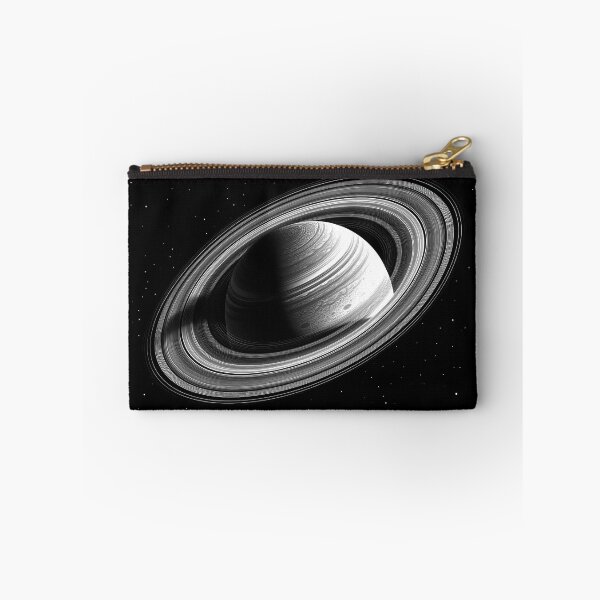 Item preview, Black and White Saturn Planet Space Art designed and sold by inkoutninja.