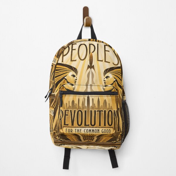 Item preview, People's Revolution Gold Vintage Art Deco Poster designed and sold by thelivingrp.