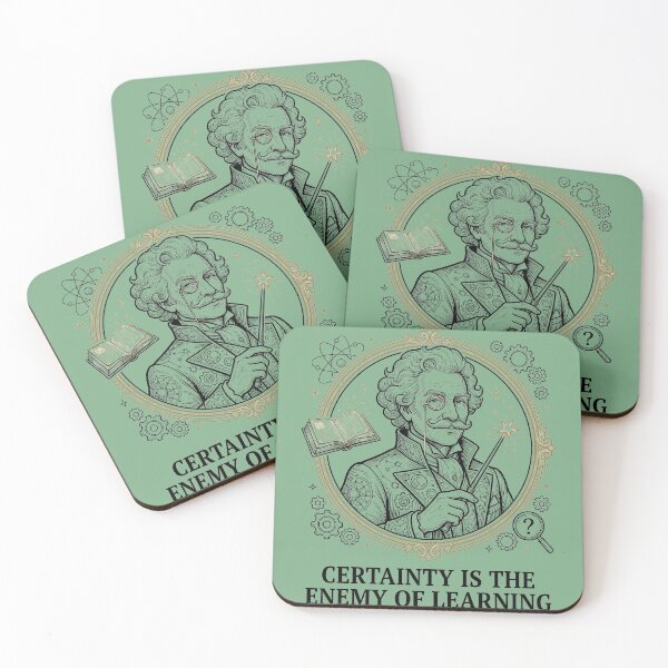 Item preview, Certainty Is the Enemy of Learning designed and sold by AhaWissenschaft – Professor-Aurelius-von-Aha.