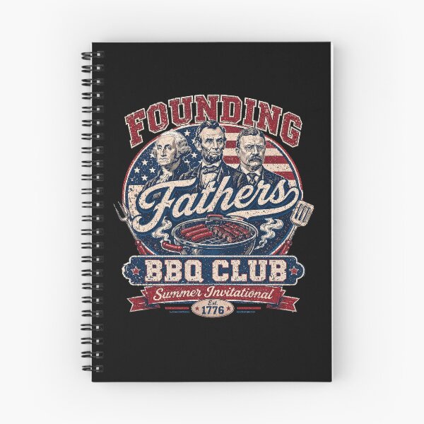 Item preview, Founding Fathers BBQ Club Summer Vintage Patriotic Grill Cookout designed and sold by TheTrendsDesk.