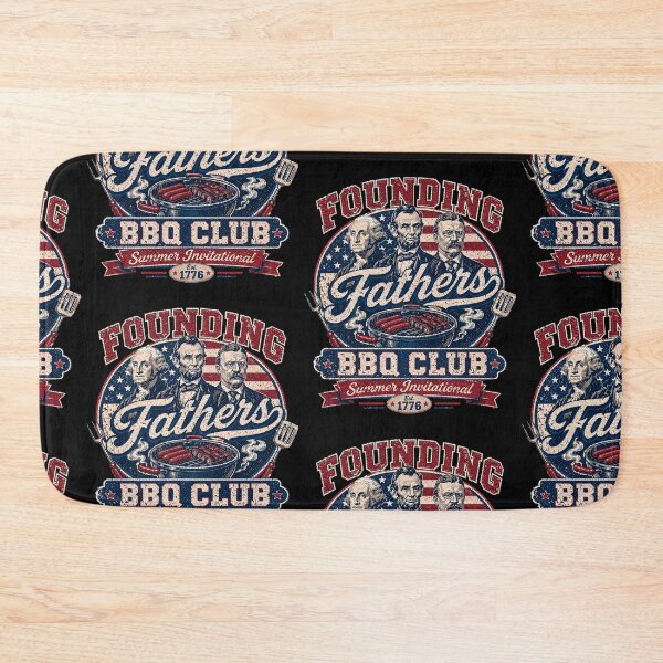 Item preview, Founding Fathers BBQ Club Summer Vintage Patriotic Grill Cookout designed and sold by TheTrendsDesk.