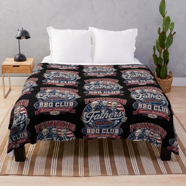 Item preview, Founding Fathers BBQ Club Summer Vintage Patriotic Grill Cookout designed and sold by TheTrendsDesk.