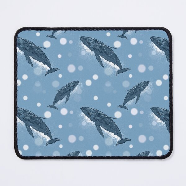 Item preview, "Whales Under the Sea Seamless Pattern" designed and sold by Zymetryart.