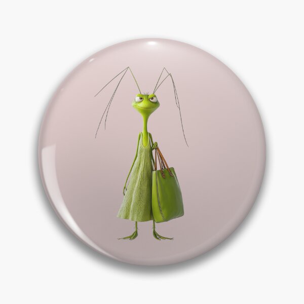 Item preview, Mantis Religiosa Con Bolso - Personaje de Animación designed and sold by A touch of creativity.