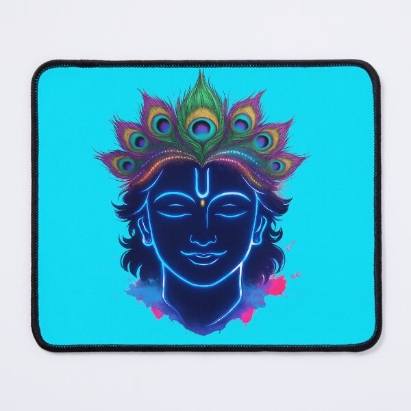 Item preview, Radiant Krishna Neon Graffiti Sticker designed and sold by krazzyremo.