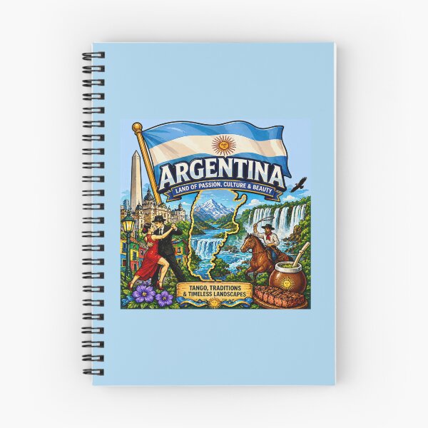Item preview, Argentina with Flag designed and sold by Myra365Art.