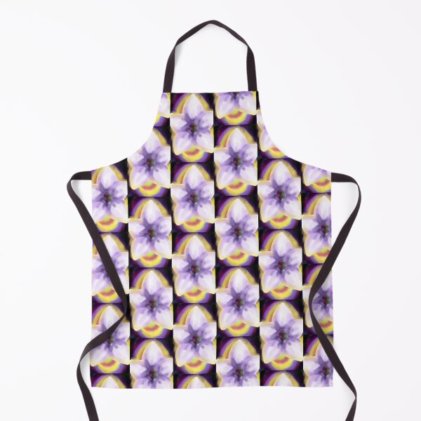 Item preview, Vintage spiritual purple botanical flower aura energy floral pattern with yellow light designed and sold by Shukasya-Arts.