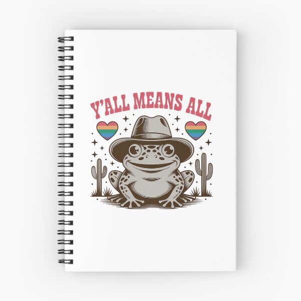 Item preview, LGBTQ Flag Y'all LGBTQ Means All Cowgirl Cowboy Frog designed and sold by sailorjessiArt.