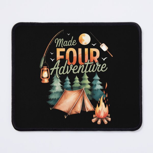 Item preview, Made Four Adventure 4th Birthday Camping Outdoor Themed designed and sold by sailorjessiArt.