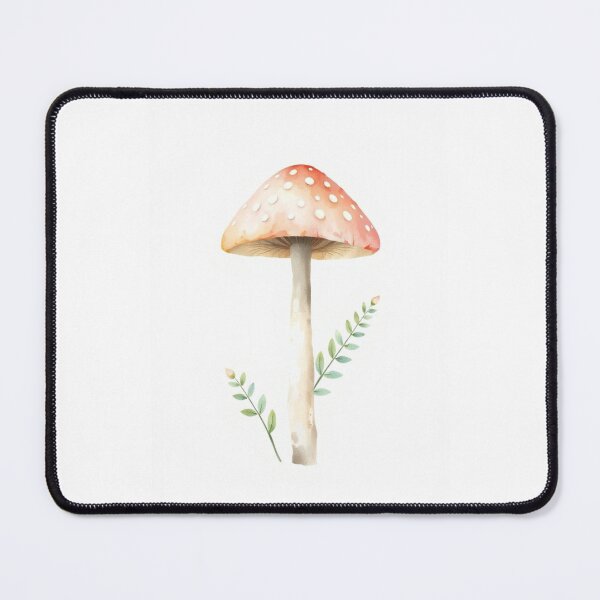 Item preview, Minimalist Watercolor Forest Mushroom Fine Art designed and sold by Jade Ado.