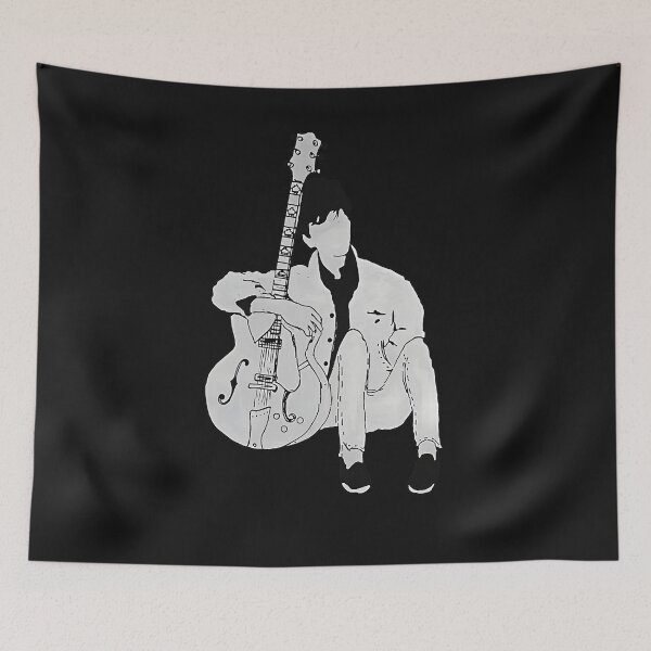 Item preview, Musician Seated With Instrument Line Drawing designed and sold by Echomyriad.