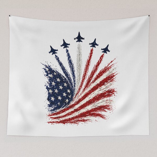 Item preview, Patriotic Soaring Fourth of July Planes designed and sold by Embers & Incense Co..