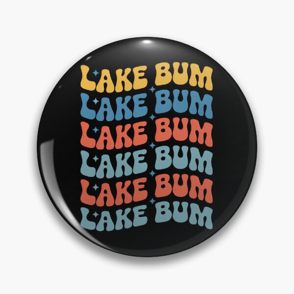 Item preview, Lake Bum Groovy Lake Life Summer Vibes designed and sold by sailorjessiArt.