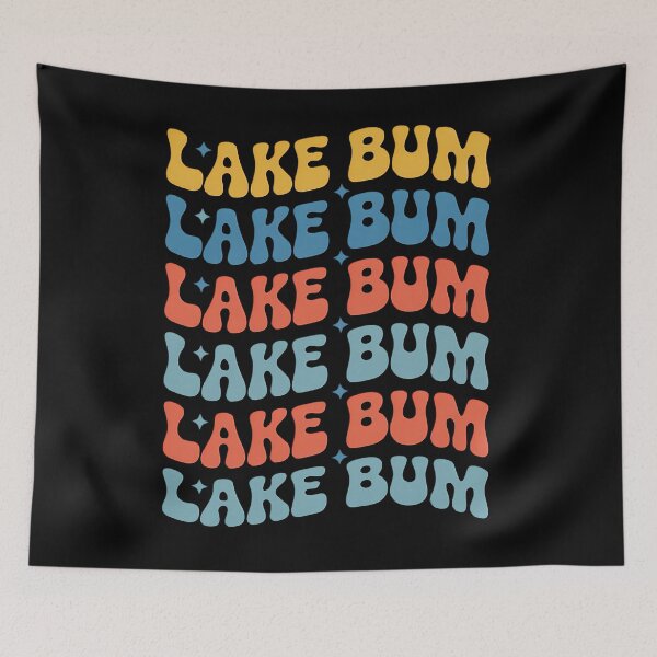 Item preview, Lake Bum Groovy Lake Life Summer Vibes designed and sold by sailorjessiArt.