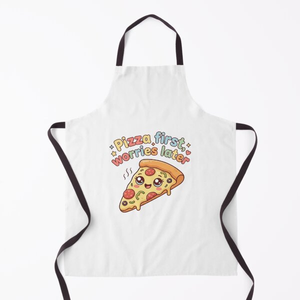 Item preview, Cute Pizza Sticker | Kawaii Food Cartoon Design | “Pizza First, Worries Later” designed and sold by morning sun.