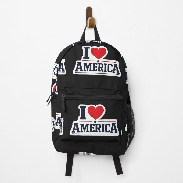 Item preview, I Love America Patriotic Sticker | USA Pride Red White Blue Design designed and sold by Pransis_Diginer_26.
