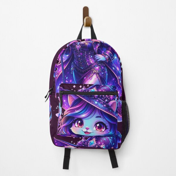 Item preview, Cosmic Witch Cat Fantasy Chibi Neon Art designed and sold by ChaEmm_Studio.