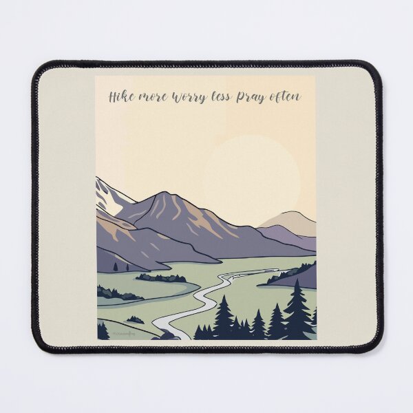 Item preview, Hike more Worry less Pray often T-shirt Christian camping Great outdoor Wonderful creation Enjoy Nature designed and sold by FTLOG.