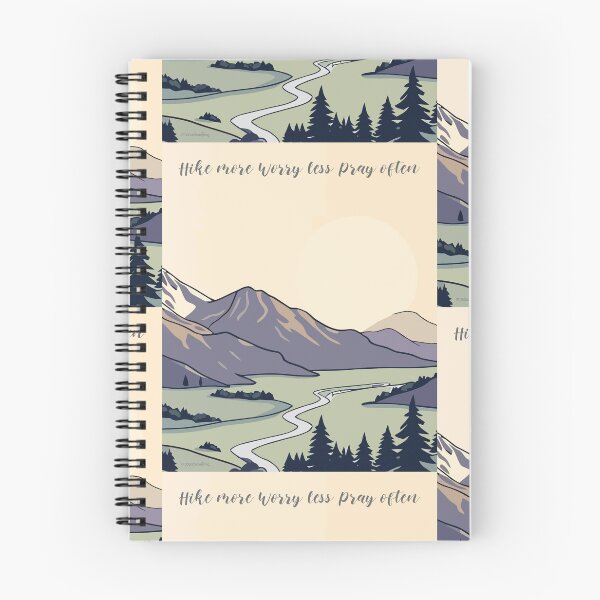 Item preview, Hike more Worry less Pray often T-shirt Christian camping Great outdoor Wonderful creation Enjoy Nature designed and sold by FTLOG.