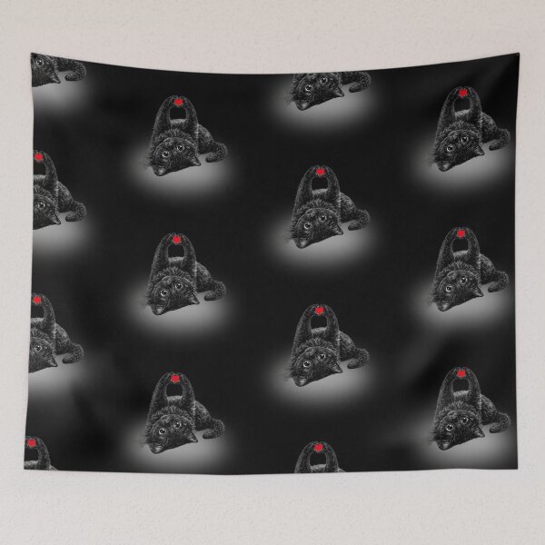 Item preview, Black Cat Love Heart Sign Cartoon designed and sold by A touch of creativity.