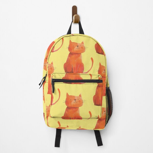 Item preview, Happy orange cat sitting with fine lines designed and sold by Mauswohn.