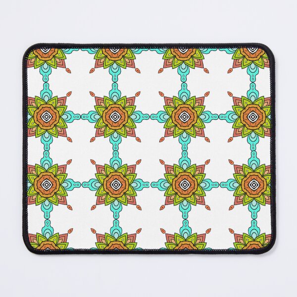 Item preview, Ornate Colorful Mandala Tile Seamless Textile designed and sold by AjjimaJKM.