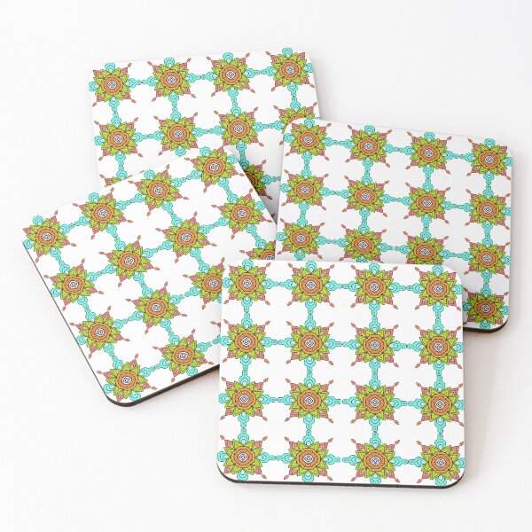 Item preview, Ornate Colorful Mandala Tile Seamless Textile designed and sold by AjjimaJKM.