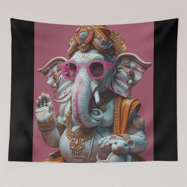 Item preview, Ganesha Sunglasses Pink 3D Art Toy Cute Pastel Dreamscape designed and sold by PANNARUK THAILAND.