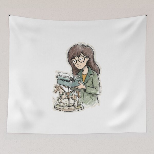 Item preview, DARIA CAROUSEL TYPEWRITER designed and sold by LIS AND MELIVERSO.
