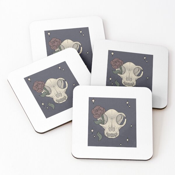 Item preview, Cat Skull and Rose designed and sold by stormgloryx.