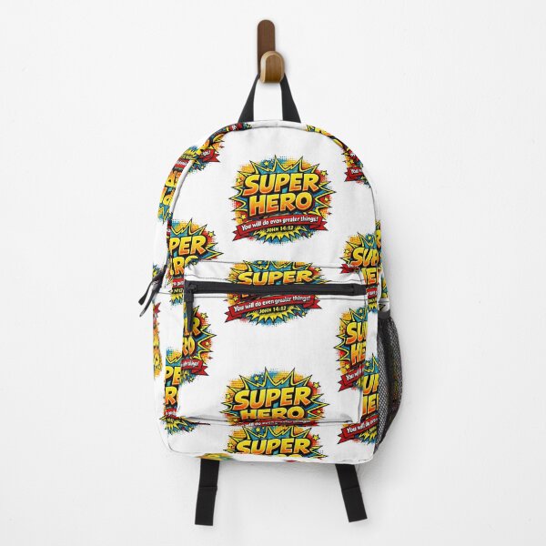 Item preview, Super Hero you will do even Greater things John 14:12 Christian Cartoon and Comic book designed and sold by FTLOG.