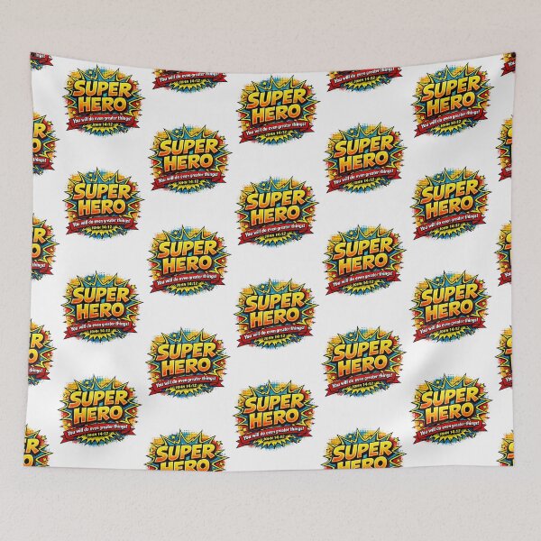 Item preview, Super Hero you will do even Greater things John 14:12 Christian Cartoon and Comic book designed and sold by FTLOG.