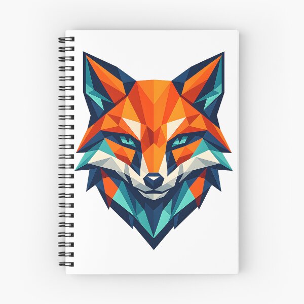 Item preview, Modern Geometric Fox Portrait designed and sold by LainCellJapan.