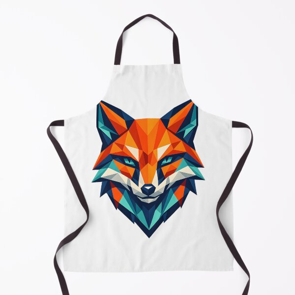 Item preview, Modern Geometric Fox Portrait designed and sold by LainCellJapan.