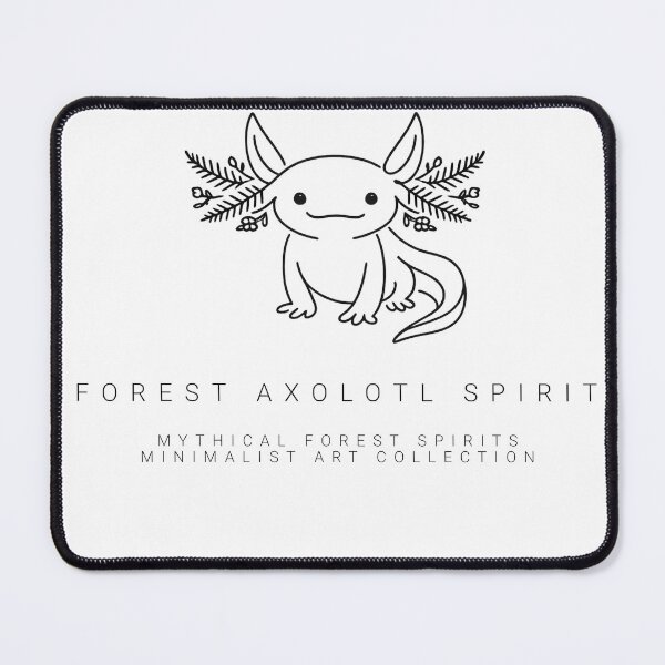 Item preview, Minimalist Forest Axolotl Spirit Art designed and sold by tineldesign.