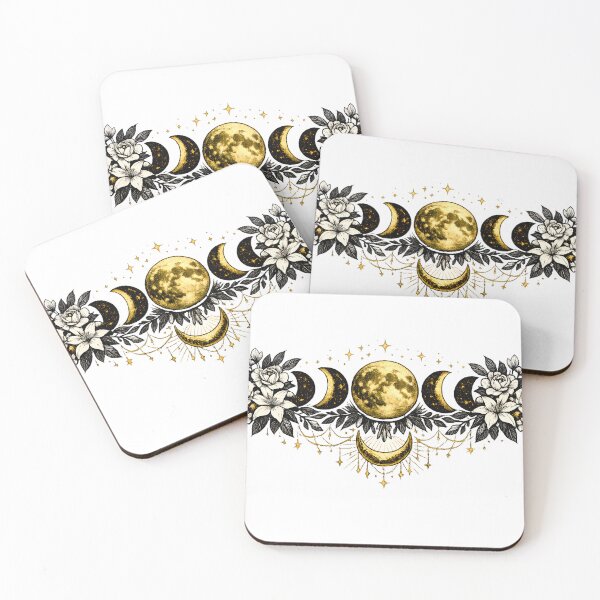 Item preview, Celestial Moon Phases Botanical Design designed and sold by LainCellJapan.