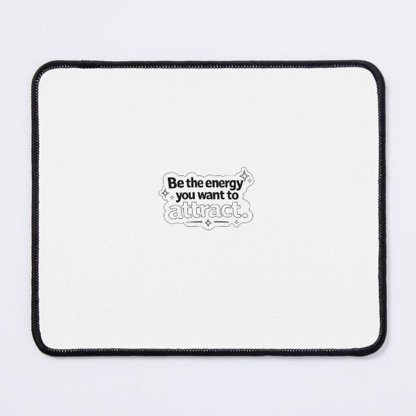 Item preview, Be the Energy You Want to Attract | Motivational Typography Sticker designed and sold by Wild Harbor.