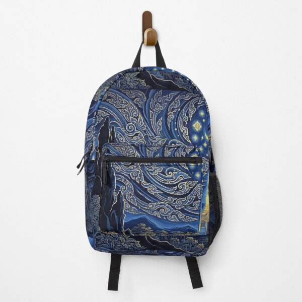Item preview, The Thai Starry Night - Traditional Asian Art Reimagined designed and sold by SIAM MERMAID.