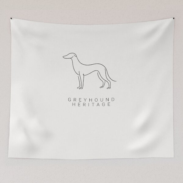 Item preview, Minimalist Greyhound Heritage Line Art designed and sold by tineldesign.