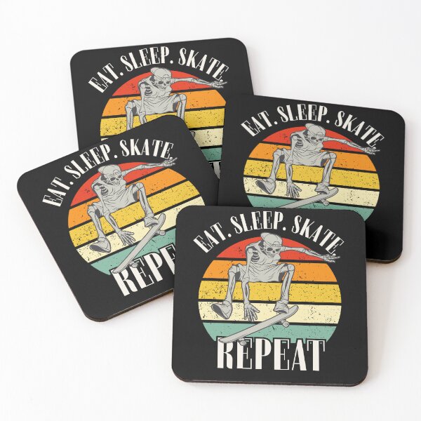 Item preview, Eat. Sleep. Skate. Repeat Skeleton Design designed and sold by OldSkullDesigns.