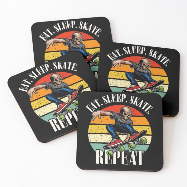 Item preview, Eat. Sleep. Skate. Repeat Skeleton Design designed and sold by OldSkullDesigns.