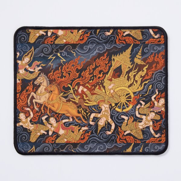 Item preview, The Thai Fall of Phaeton - Traditional Asian Art Reimagined designed and sold by SIAM MERMAID.