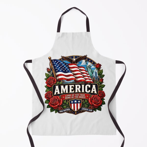 Item preview, America - Land of the Free, Home of the Brave designed and sold by Myra365Art.