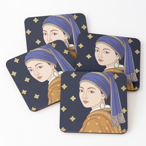 Item preview, The Thai Girl with a Pearl Earring - Traditional Asian Art Reimagined designed and sold by SIAM MERMAID.