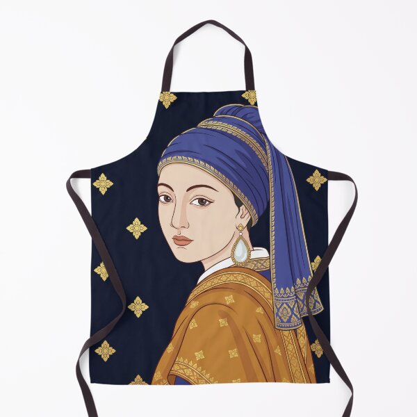 Item preview, The Thai Girl with a Pearl Earring - Traditional Asian Art Reimagined designed and sold by SIAM MERMAID.