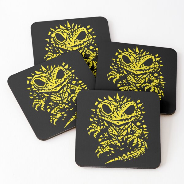 Item preview, Acid Gecko Tribal Monster – Geometric Streetwear Creature Design in Yellow designed and sold by JonelCrafts.