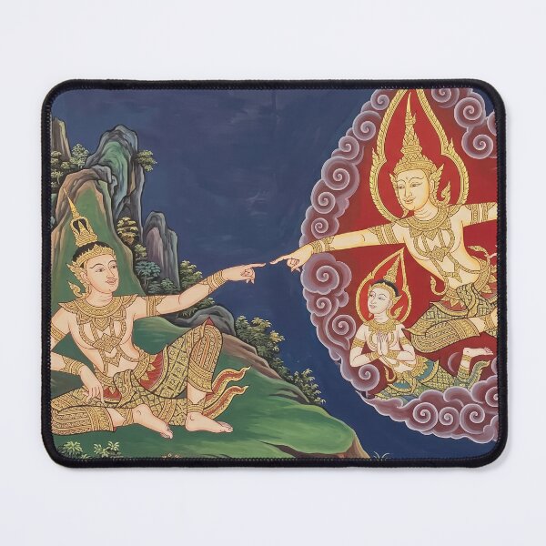 Item preview, The Thai Creation of Adam - Traditional Asian Art Reimagined designed and sold by SIAM MERMAID.