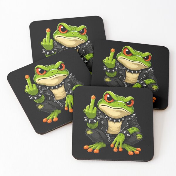 Item preview, Middle Finger Rebellious Frog designed and sold by pUNKnown.