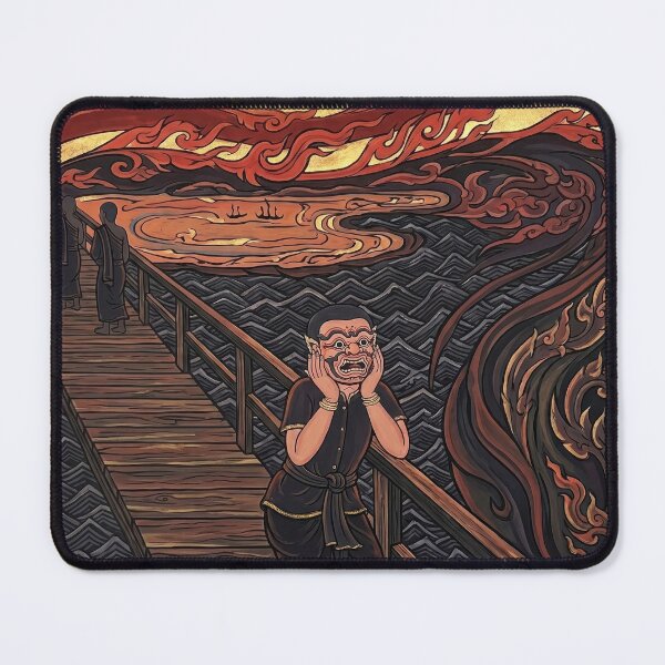 Item preview, The Thai Scream - Traditional Asian Art Reimagined designed and sold by SIAM MERMAID.