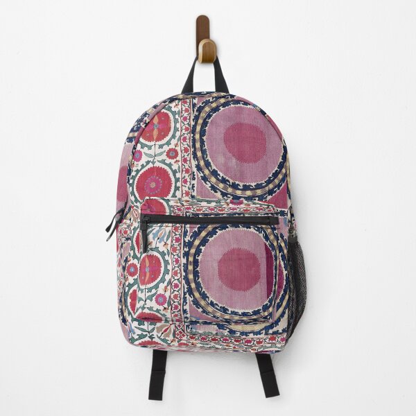 Item preview, Tashkent Suzani Uzbekistan Floral Embroidery Print designed and sold by Vicky Brago-Mitchell®.